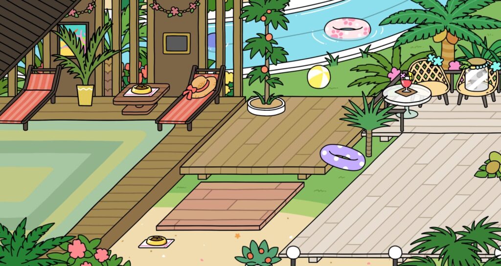 ねこのリゾート　もようがえ2